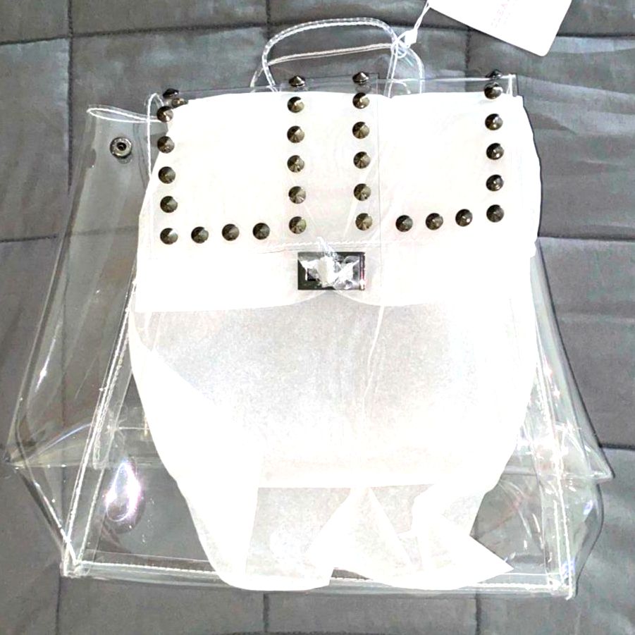 The Blair With Gunmetal Studs By Clearly Handbags Nwt